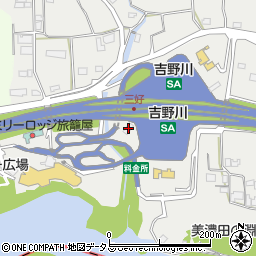 ＥＮＥＯＳ徳島道（下）吉野川ＳＡ　ＳＳ周辺の地図