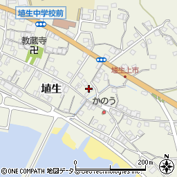 山口県山陽小野田市埴生642周辺の地図