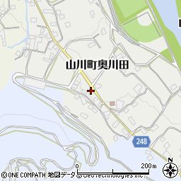 徳島県吉野川市山川町奥川田170周辺の地図