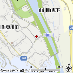 徳島県吉野川市山川町奥川田67周辺の地図