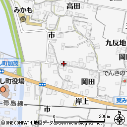 徳島県東みよし町（三好郡）西庄（市）周辺の地図