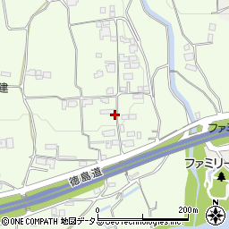 徳島県三好郡東みよし町昼間388周辺の地図