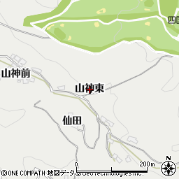 徳島県美馬市穴吹町穴吹山神東周辺の地図