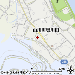 徳島県吉野川市山川町奥川田168周辺の地図