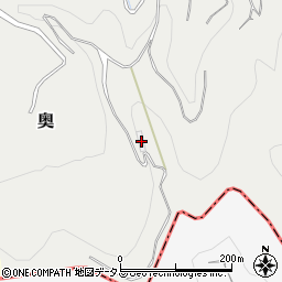 和歌山県有田郡有田川町奥391周辺の地図