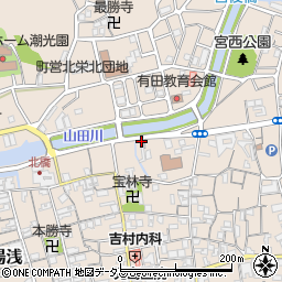 和歌山県有田郡湯浅町湯浅1681周辺の地図