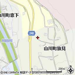 徳島県吉野川市山川町旗見21周辺の地図