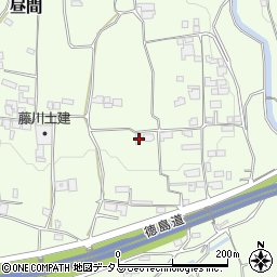 徳島県三好郡東みよし町昼間424周辺の地図