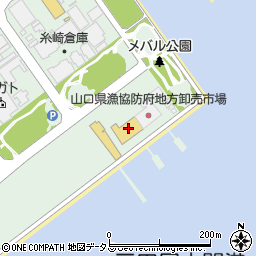 潮彩市場防府周辺の地図
