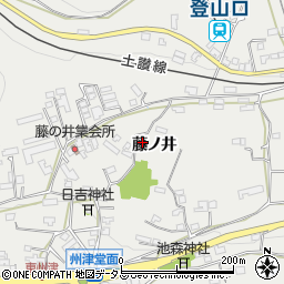 徳島県三好市池田町州津（藤ノ井）周辺の地図