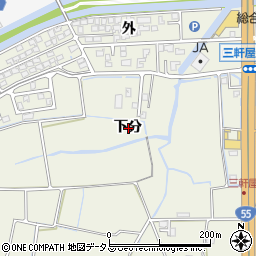 徳島県徳島市三軒屋町下分周辺の地図
