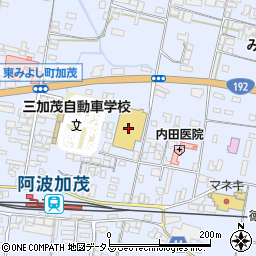 マルナカ三加茂店周辺の地図