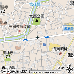 和歌山県有田郡湯浅町湯浅1661-2周辺の地図