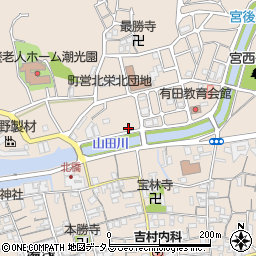 RV1 RVパークsmart 湯浅町観光用駐車場周辺の地図