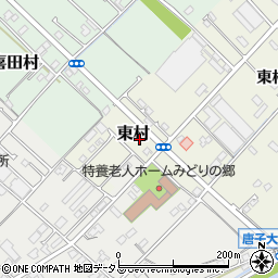 愛媛県今治市東村周辺の地図