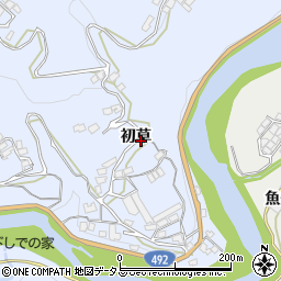 徳島県美馬市穴吹町口山初草周辺の地図