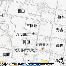 徳島県東みよし町（三好郡）西庄（三反地）周辺の地図