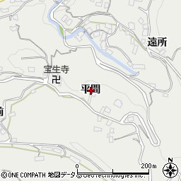 徳島県美馬市穴吹町穴吹平間周辺の地図