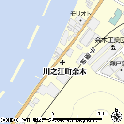 愛媛県四国中央市川之江町余木117周辺の地図