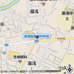 湯浅簡易裁判所周辺の地図