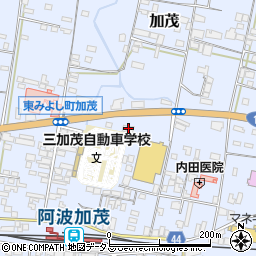 徳島大正銀行三加茂支店 ＡＴＭ周辺の地図