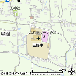 徳島県三好郡東みよし町昼間1893周辺の地図