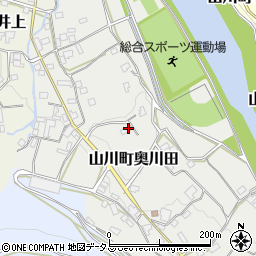 徳島県吉野川市山川町奥川田102周辺の地図