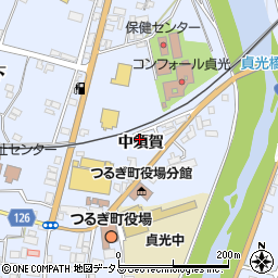 徳島県美馬郡つるぎ町貞光中須賀周辺の地図
