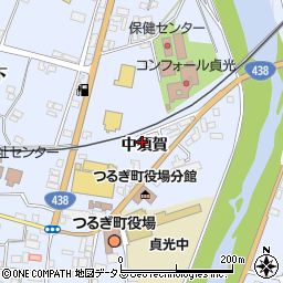 徳島県つるぎ町（美馬郡）貞光（中須賀）周辺の地図