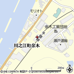 愛媛県四国中央市川之江町余木142周辺の地図