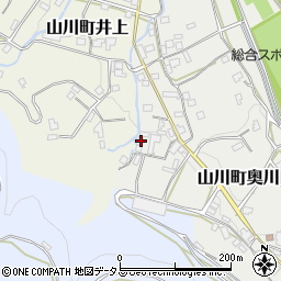 徳島県吉野川市山川町奥川田261-4周辺の地図