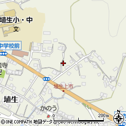 山口県山陽小野田市埴生258周辺の地図