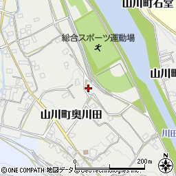 徳島県吉野川市山川町奥川田78周辺の地図