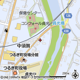 徳島県美馬郡つるぎ町貞光中須賀85-4周辺の地図