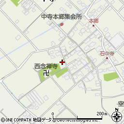 愛媛県今治市中寺周辺の地図