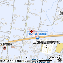 徳島県三好郡東みよし町加茂1883-4周辺の地図
