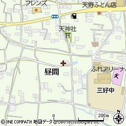 徳島県三好郡東みよし町昼間3408周辺の地図