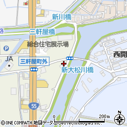 徳島県徳島市三軒屋町下分62周辺の地図