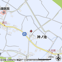 徳島県徳島市入田町神ノ池57周辺の地図