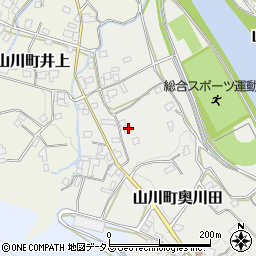 徳島県吉野川市山川町奥川田95周辺の地図