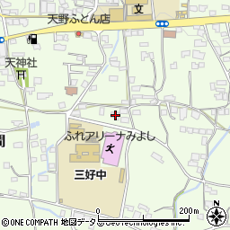 徳島県三好郡東みよし町昼間1741周辺の地図