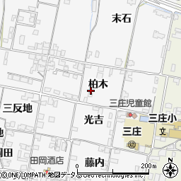 徳島県東みよし町（三好郡）西庄（柏木）周辺の地図
