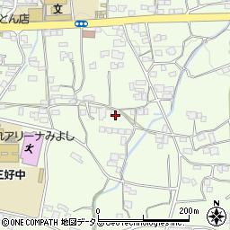 徳島県三好郡東みよし町昼間1580周辺の地図