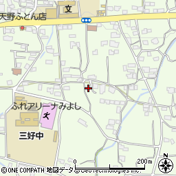 徳島県三好郡東みよし町昼間1594周辺の地図