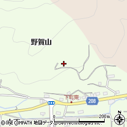徳島県徳島市下町野賀山周辺の地図