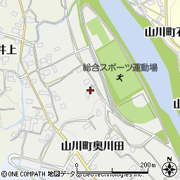徳島県吉野川市山川町奥川田90周辺の地図