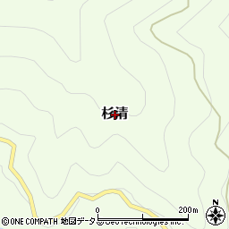 奈良県十津川村（吉野郡）杉清周辺の地図