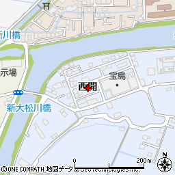 徳島県徳島市雑賀町西開周辺の地図