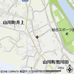 徳島県吉野川市山川町奥川田282周辺の地図