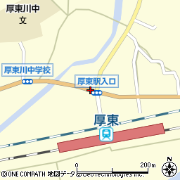 厚東駅入口周辺の地図